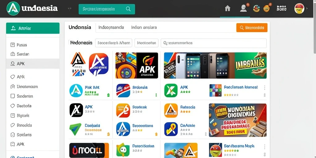 Tampilan awal game yang menarik dan intuitif.