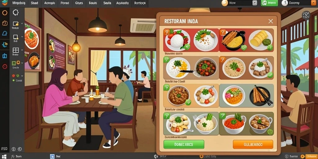 Tampilan antarmuka yang menarik dan user-friendly.