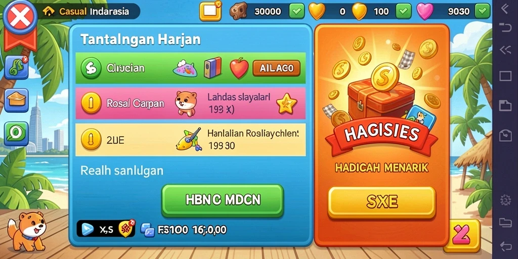 Tampilan antarmuka yang menarik dan modern.