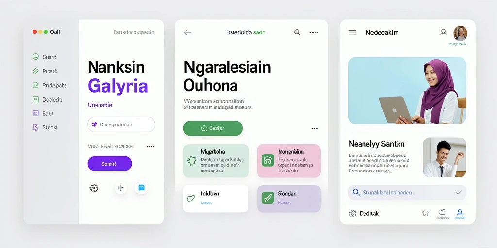 Tampilan antarmuka yang user-friendly dan mudah dinavigasi.