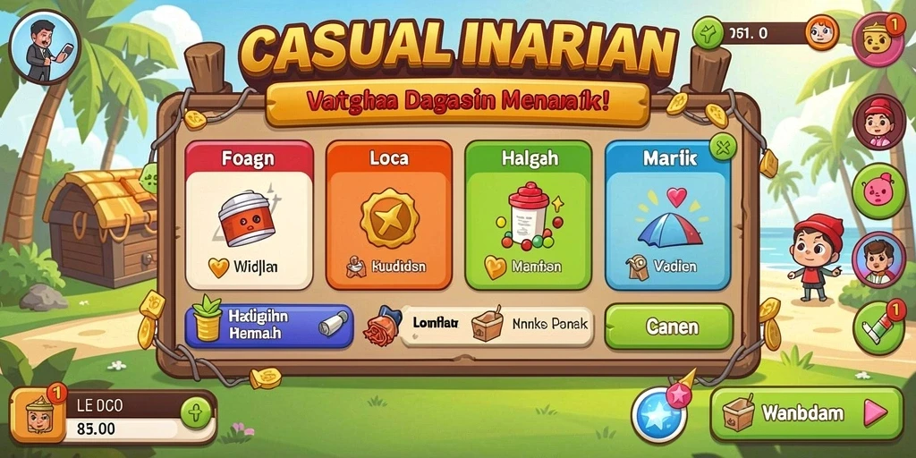 Tampilan awal F08 yang memukau dengan antarmuka yang ramah pengguna.