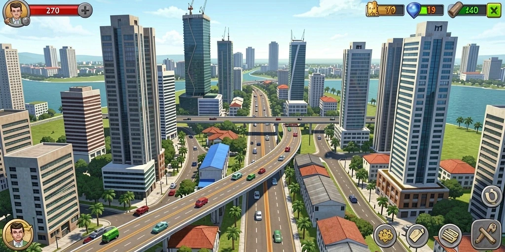 Screenshot menunjukkan karakter utama yang siap bertarung.