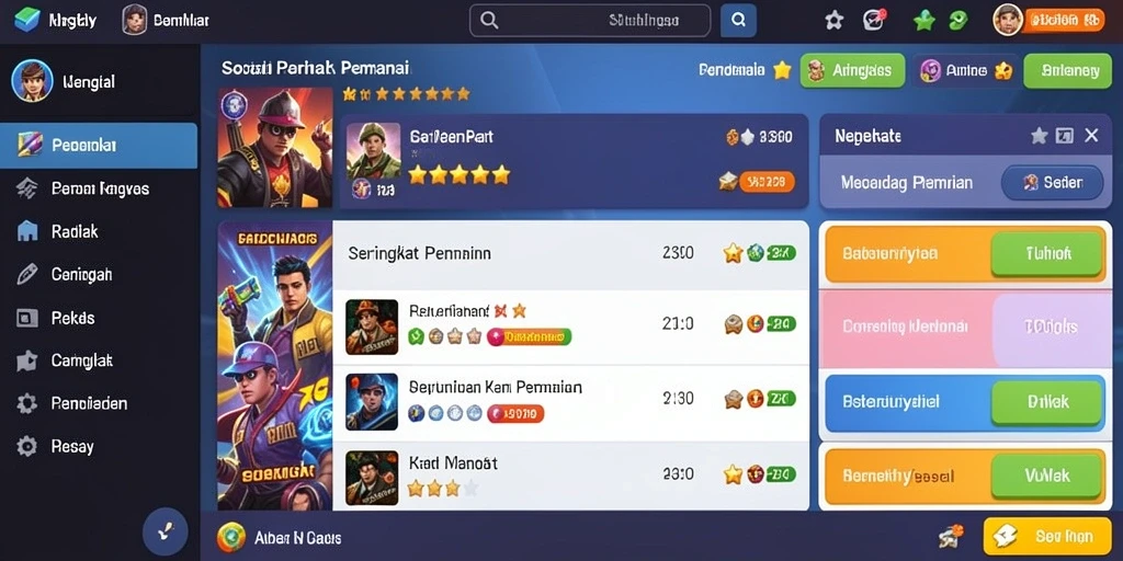 Antarmuka pengguna yang menarik dan modern.