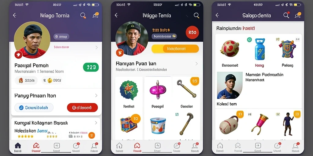 Tampilan antarmuka pengguna yang menarik.